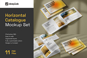 Horizontal Catalog Mockup Set, a Print Template by Deeplab (Thumbnail 1 of 16)