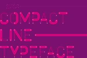 Compact Line Typeface