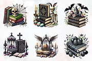 Gothic easter day books clipart, an Illustration by RobertsArt (Thumbnail 3 of 7)