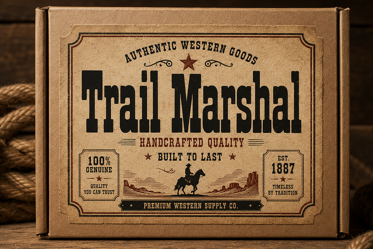 Trail Marshal - Western display font, a Sans Serif Font by Wow Magic (Photo 2 of 5)