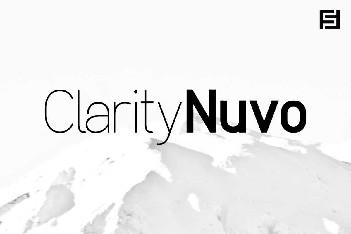 Clarity Nuvo - Clean Modern Typeface
