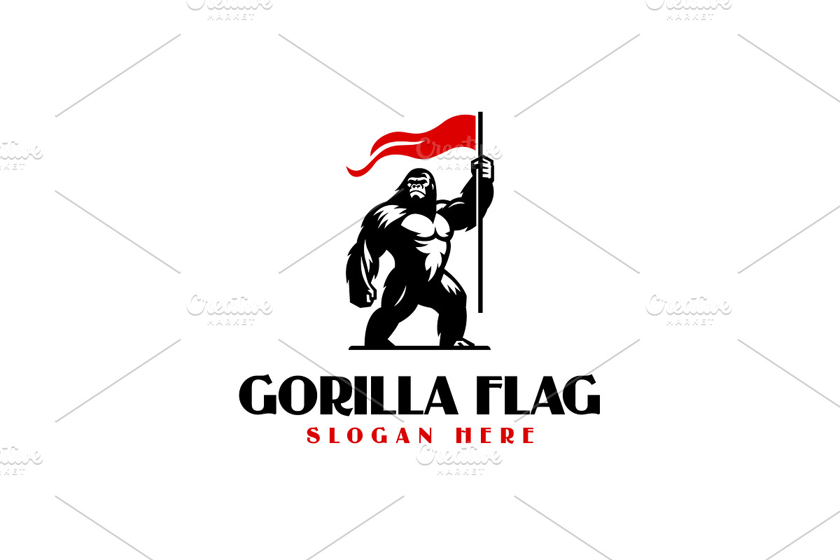 Gorilla Flag Logo, a Branding & Logo Template by Pixes (Photo 1 of 2)