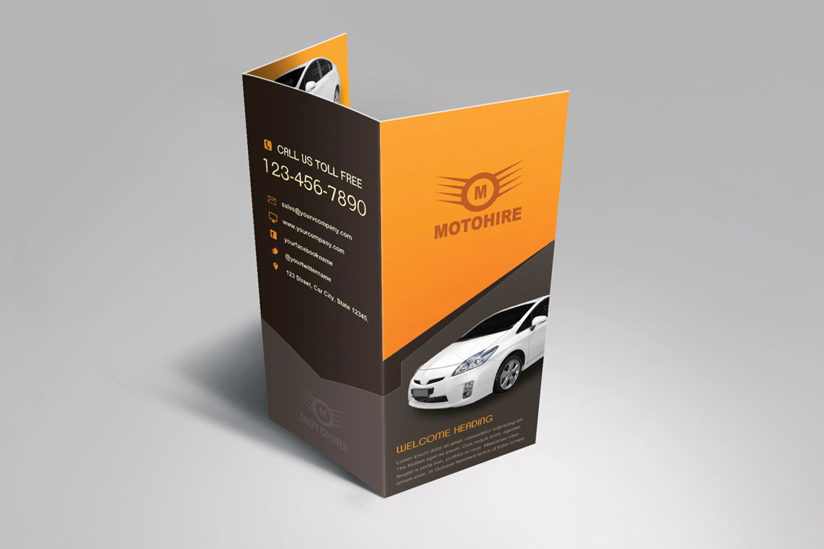 Trifold & Z-fold Mockup Pack, a Print Template by Saptarang (Photo 1 of 5)