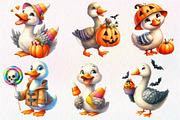 Funny Halloween Silly Goose Clipart, an Illustration by Dream Creation (Thumbnail 7 of 7)