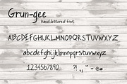 Grun-gee hand lettered font, a Font by Emjwalker (Thumbnail 4 of 4)