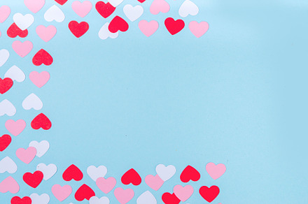 Valentine day simple flatlay background, a Holiday Photo by Rimma