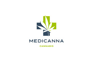 Medical Cannabis Logo Vector Hemp