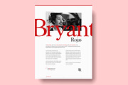 Red Resume Template and Cover Letter, a Resume Template by Bryant (Thumbnail 3 of 8)