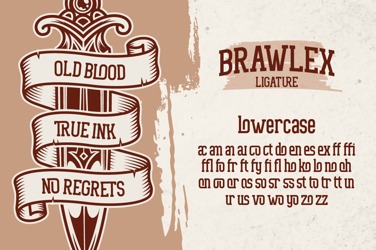Brawlex, a Serif Font by Burntilldead (Photo 10 of 12)