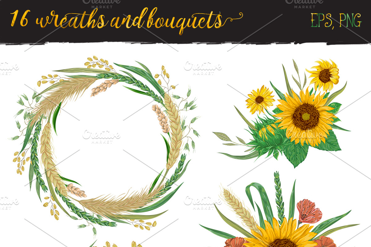 Cereals set, a Decorative Illustration by kateja (Photo 2 of 5)
