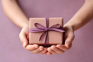 Hands holding a gift box, a Photo by Beautiful things