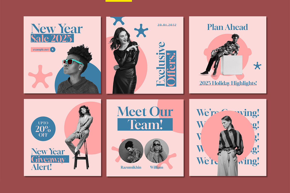 New Year 2027 Sale Social Media Post, a Social Media Template by ContestDesign (Photo 2 of 3)