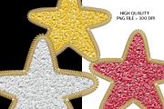 Chenille Embroidery Pastel Stars, a Texture Graphic by Murphy & Frank (Thumbnail 4 of 4)