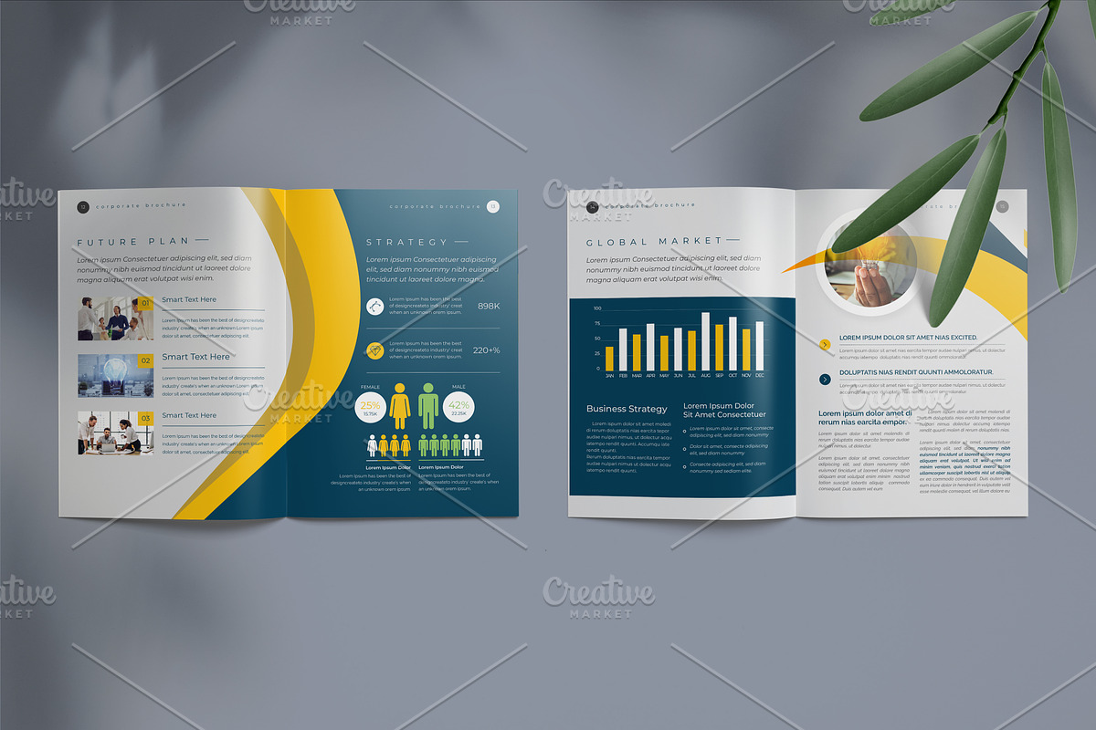 Corporate Brochure Template 16 Pages, a Brochure Template by Cristal Pioneer (Photo 6 of 6)