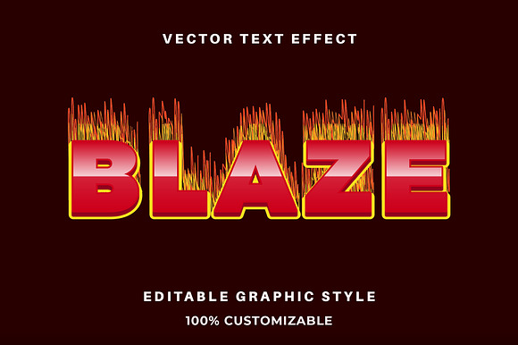 Blaze Fire Block Text Effect preview 3