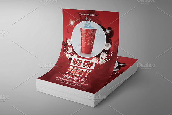 Red Cup Party Flyer preview 6