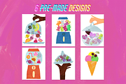 Gummy cutout, candy Y2K collage set, a Decorative Illustration by Paper Cherry (Thumbnail 5 of 11)
