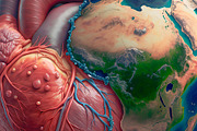 Heart and earth fusion composition, an Object Illustration by DanFLCreativo (Thumbnail 2 of 3)