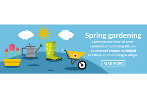 Spring Gardening Banner Horizontal