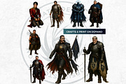 Royal court characters clipart Set, a Person Illustration by ThatsDesignArt (Thumbnail 5 of 10)