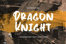 Dragon Knight - Textured Brush Font