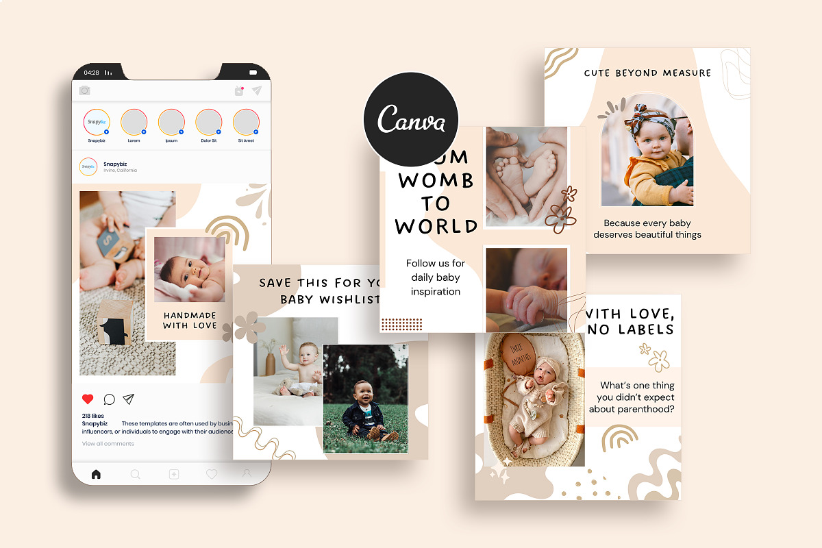 Baby Instagram Canva Social Media preview 8
