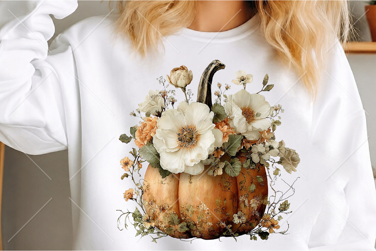 Whimsical Autumn Pumpkin Clipart, a Seasonal Illustration by Canvas Craft (Photo 5 of 10)