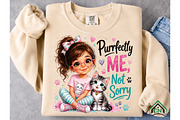 Cute Girls Purrfectly Me, Not Sorry, a Seasonal Illustration by Craft Nest (Thumbnail 5 of 5)