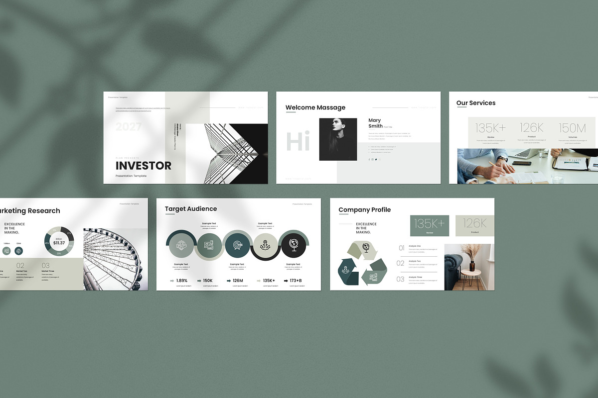 Investor Presentation Template preview 6