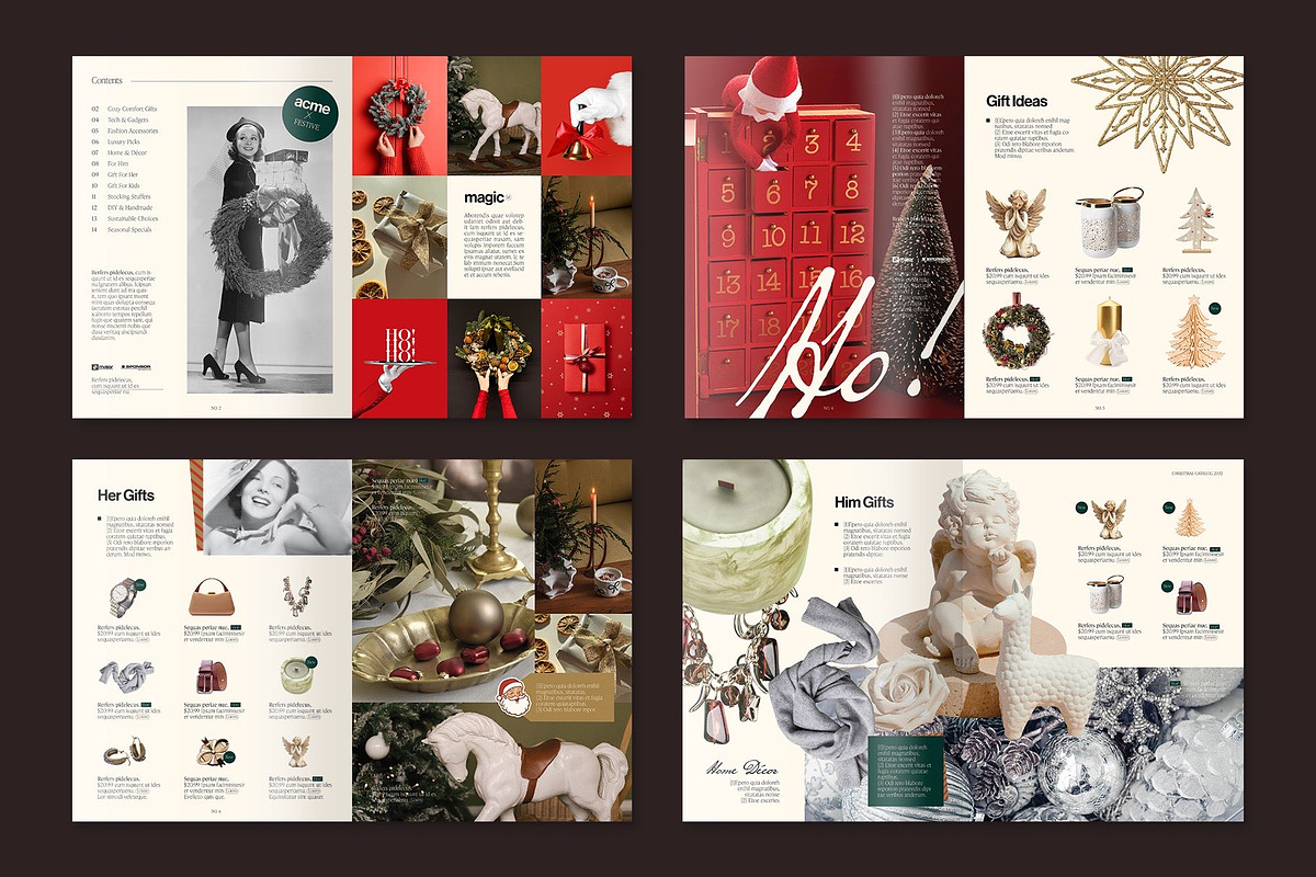 Christmas Catalog Magazine Template, a Magazine Template by BrandPacks (Photo 4 of 6)