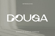 Douga – Unique Display Font, a Sans Serif Font by Artiveko (Thumbnail 1 of 8)