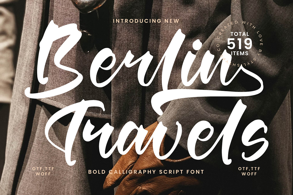 Berlin Travels Bold Calligraphy Font, a Script Font by stylishtype.co (Photo 1 of 20)
