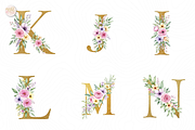 Floral Gold Alphabet PNG Clipart A-Z, an Object Illustration by KennedyStudio (Thumbnail 3 of 4)