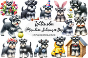 Miniature Schnauzer Dog Clipart, an Illustration by Daily.Designs (Thumbnail 1 of 5)