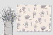 Watercolor Lavender Pattern, a Pattern Graphic by Lady Bruniere Design (Thumbnail 5 of 14)
