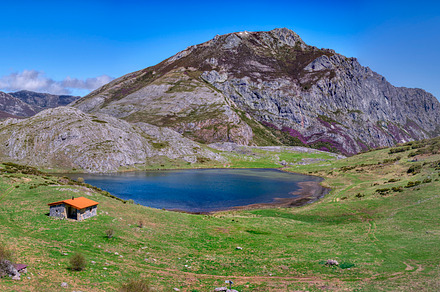 View of Lake Isoba in spring in Puerto de San Isidro. Castilla y Leon, Spain., a Nature Photo by CreativePhotoSpain