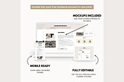 Systeme.io Modern Muse Shop Funnel, a Landing Page Template by Hayley's Digital Hub (Thumbnail 4 of 9)