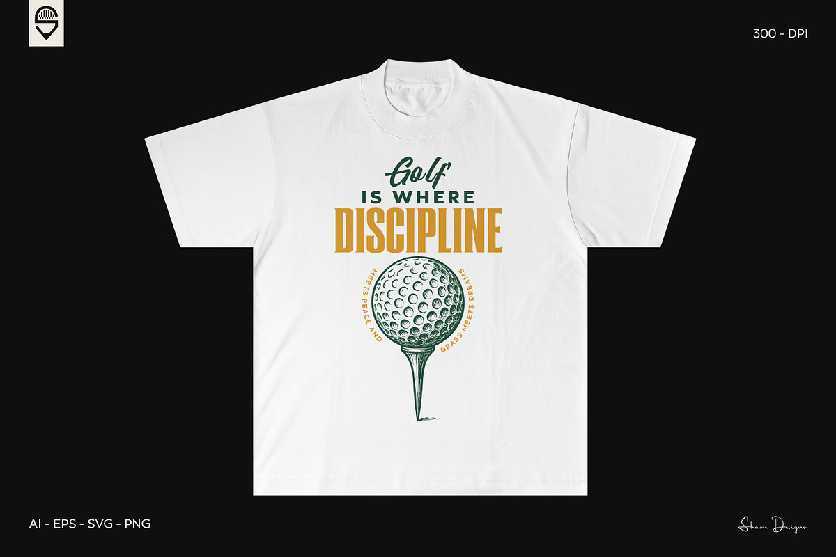 Retro Golf Character Designs Bundle, a Sport Illustration by shaondesigns (Photo 5 of 6)