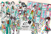 Canvas Cuties: Artsy Paper Dolls, a Person Illustration by NiiiNArt (Thumbnail 1 of 7)