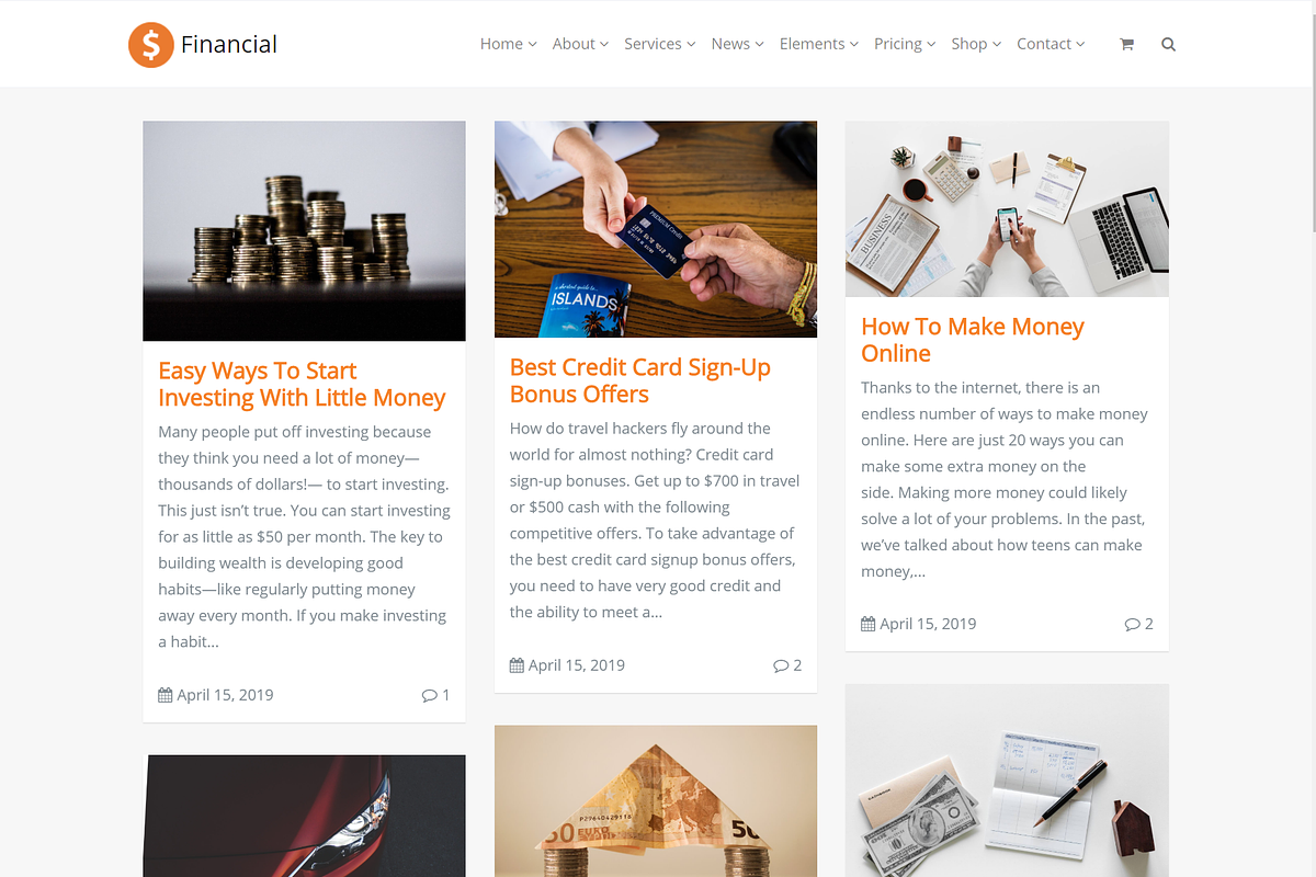 Financial Accounting WordPress Theme, a WordPress Template by Visualmodo (Photo 12 of 41)