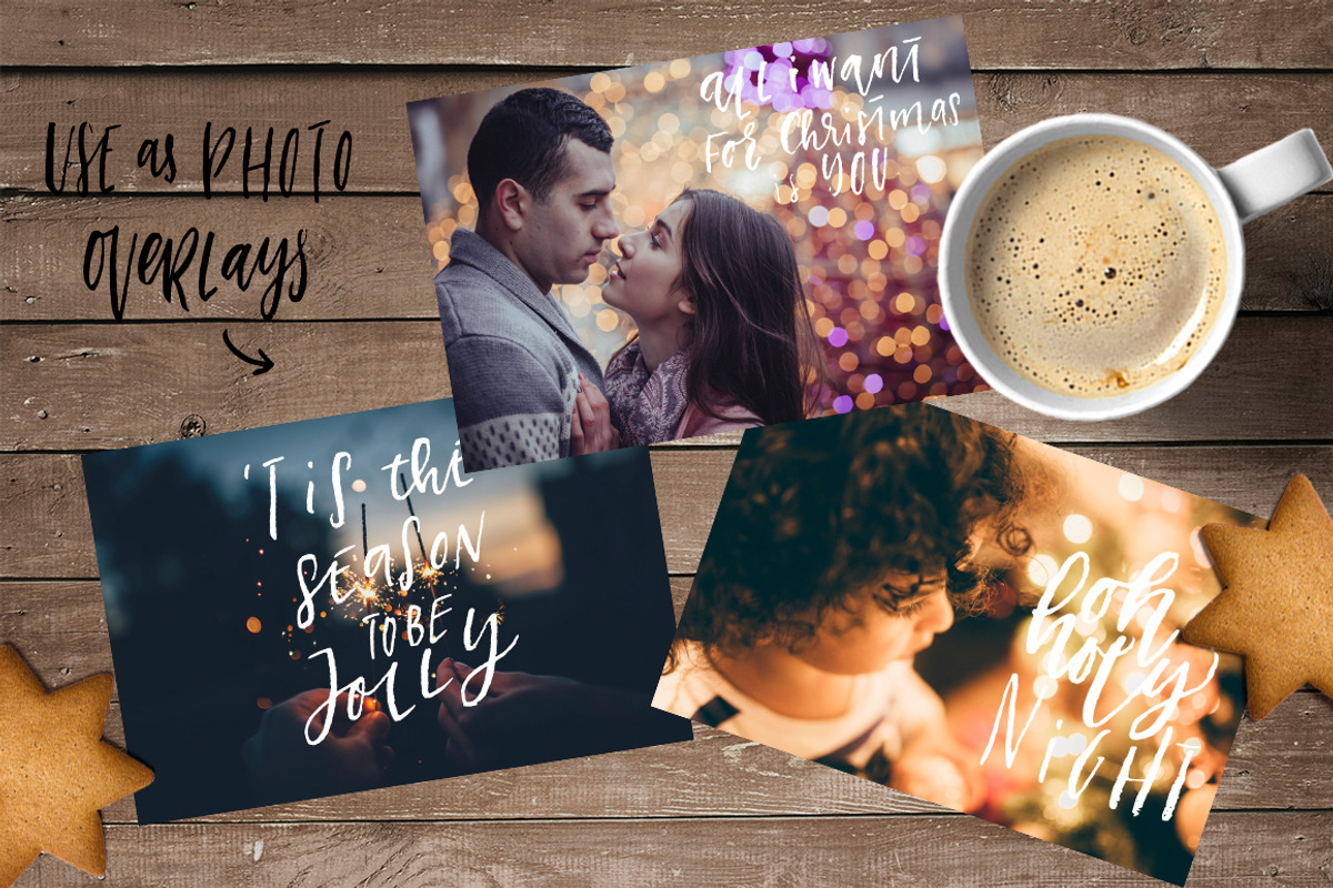 Merry Christmas lettering overlays, an Object Graphic by Artnis (Photo 5 of 5)