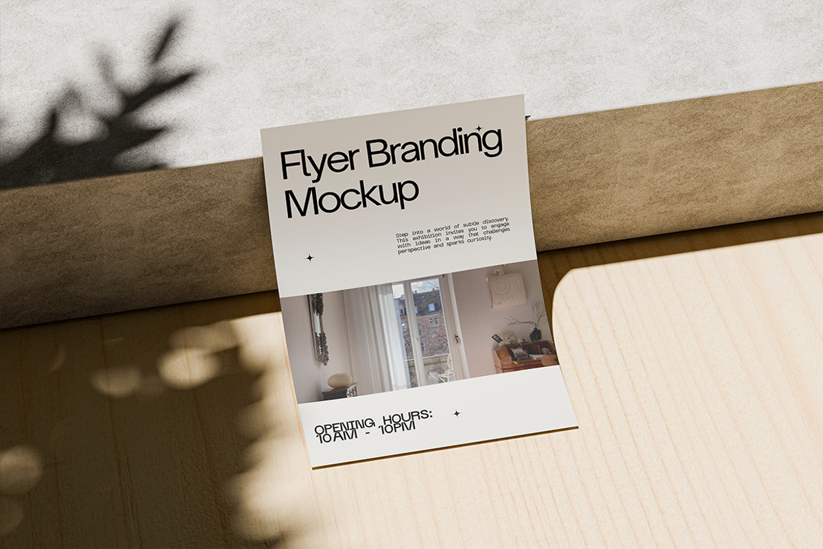 Realistic Flyer Branding Mockup, an Advertising Mockup by SimpangGraphics (Photo 2 of 5)