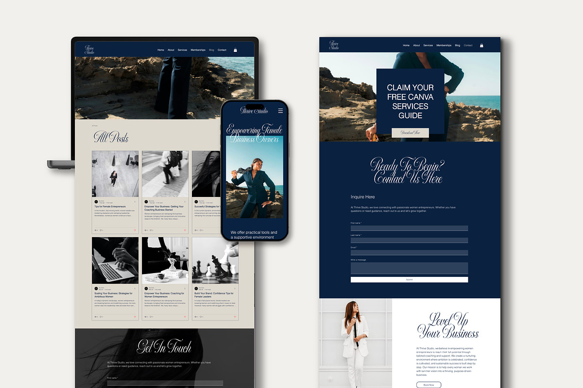 Business & Life Coach Wix Site, a Wix Template by Sky Dore Design (Photo 6 of 11)