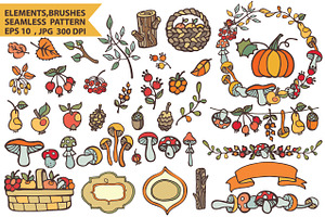 Berries,mushrooms,fruits,decor