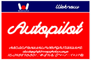 Autopilot font, a Script Font by weknow (Thumbnail 1 of 5)