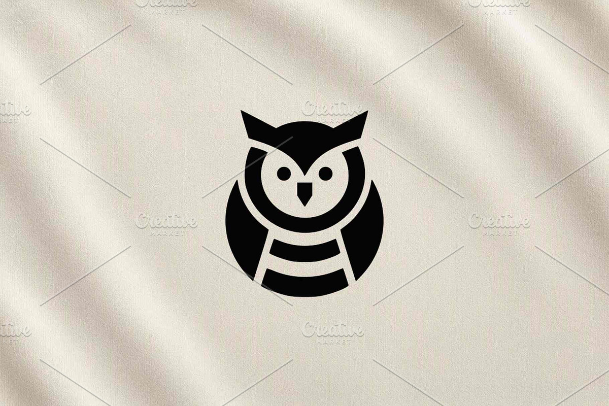 Owl Silhouette Vector Symbol, a Branding & Logo Template by Vectorium Studio (Photo 3 of 4)