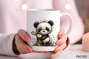 Watercolor Spring Panda Clipart, an Illustration by Craft Nest (Thumbnail 8 of 11)