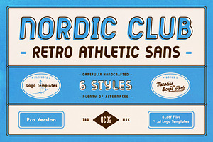 Nordic Club - Retro Athletic Sans