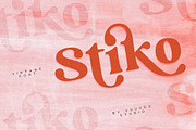 Stiko Vintage Font, a Serif Font by vuuuds (Thumbnail 1 of 13)