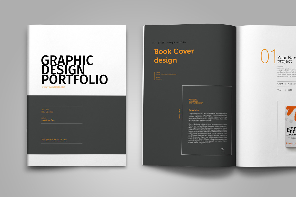 Graphic Design Portfolio Template, a Brochure Template by adekfotografia (Photo 33 of 42)